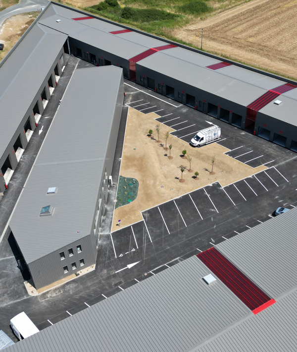 Vue du site sécurisé de Lockn'box - Box stockage, Garde meuble de La Jarne - La Rochelle